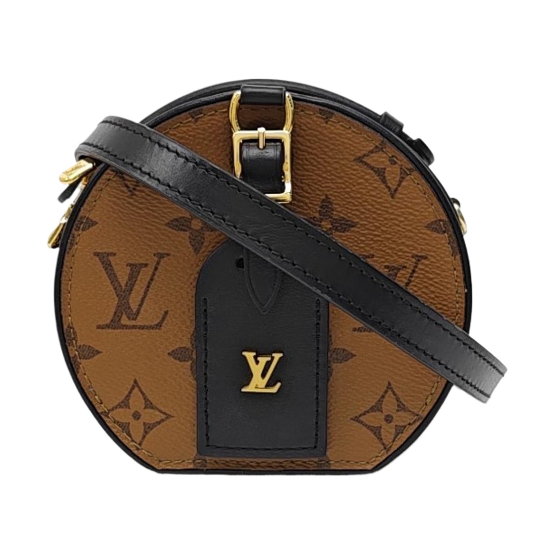 BOITE CHAPEAU Mini Monogram Coated Canvas Brown