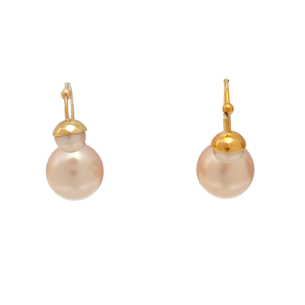 Ultradior Metal Beige Stud Earrings