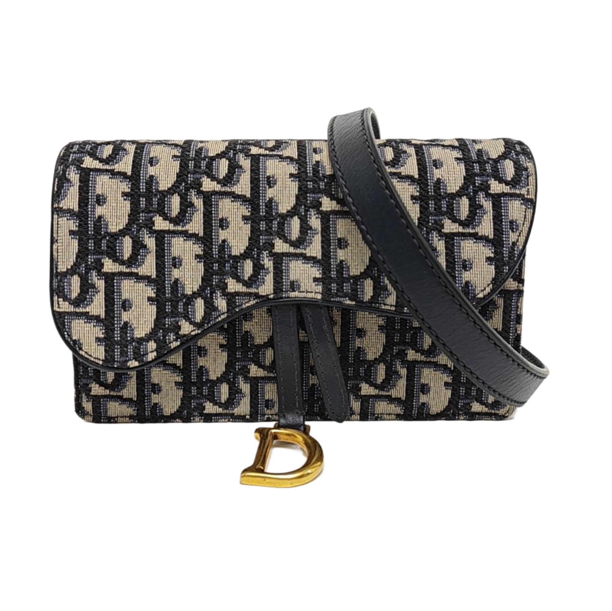 Authenticated pre-owned  Saddle Oblique Canvas Beige - Belt Bag at Looply