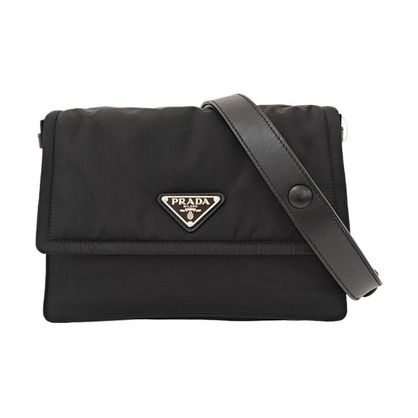 Nylon Crossbody Bag Small Black