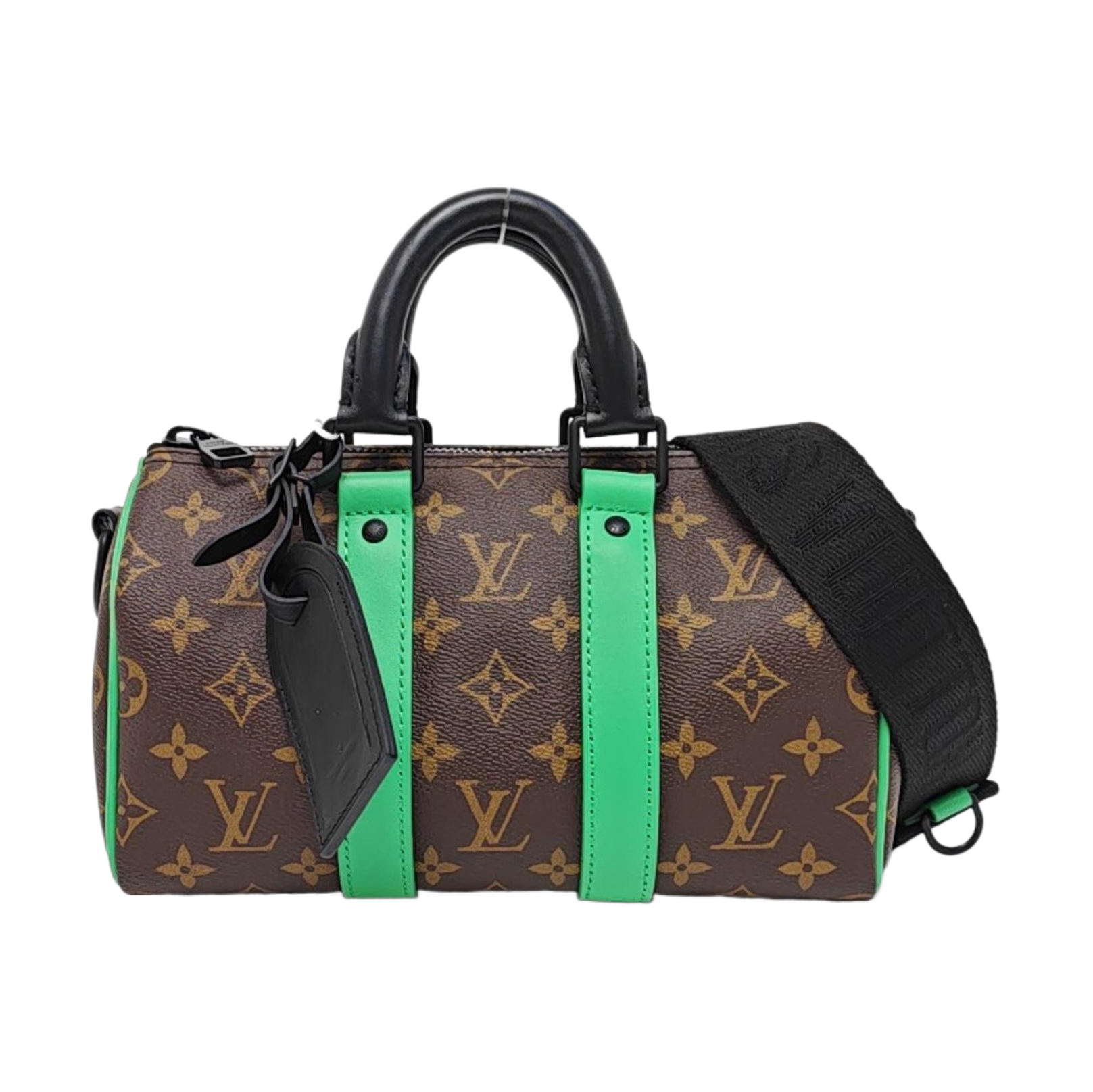 KEEPALL 25 Monogram Coated Canvas Brown