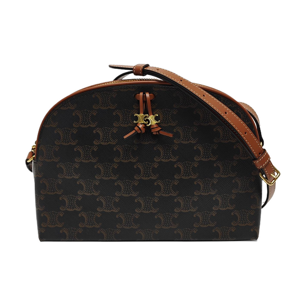 Authenticated pre-owned  TRIOMPHE Coated Canvas Black - Shoulder Bag at Looply