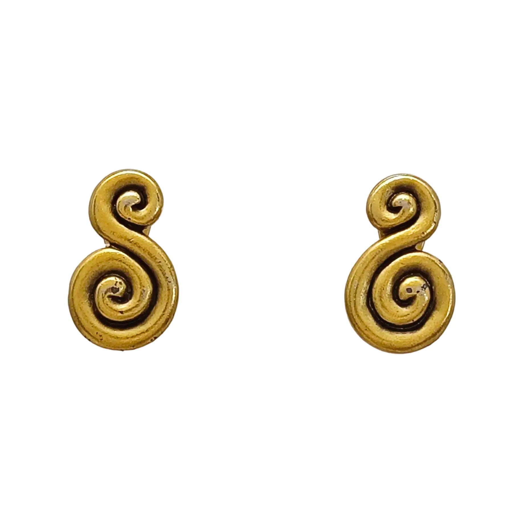 Metal Gold Clip On Earrings