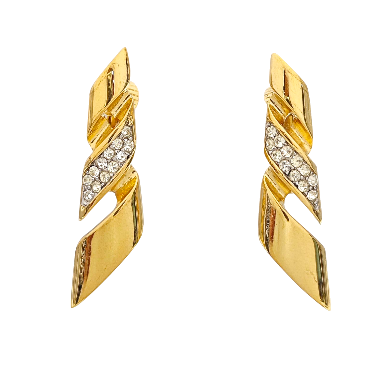 Metal Gold Clip On Earrings