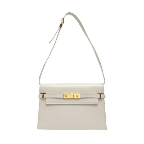 MANHATTAN Medium Calfskin White