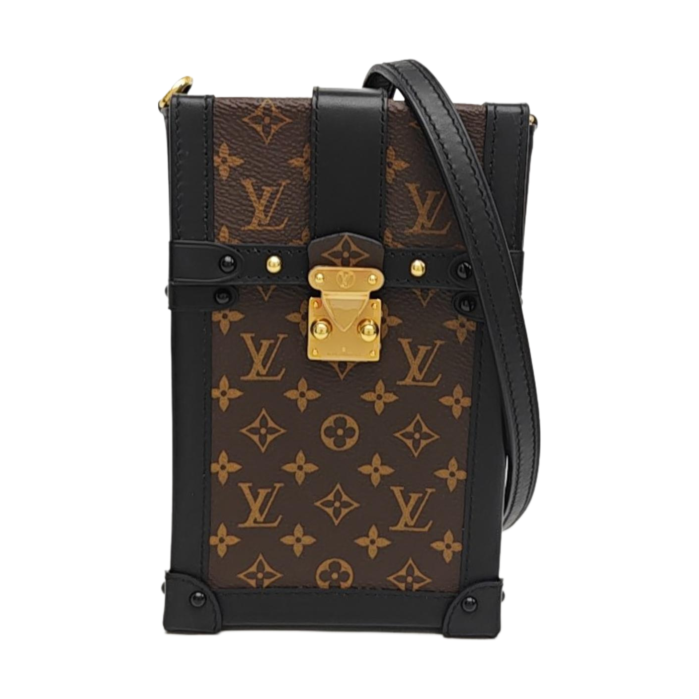 TRUNK Monogram Coated Canvas Brown