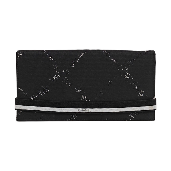 Quilted Nylon Wallet Black