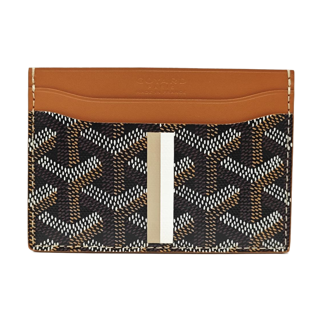 Coated Canvas Card Holder Black