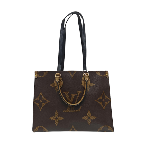 ONTHEGO MM Monogram Coated Canvas Brown