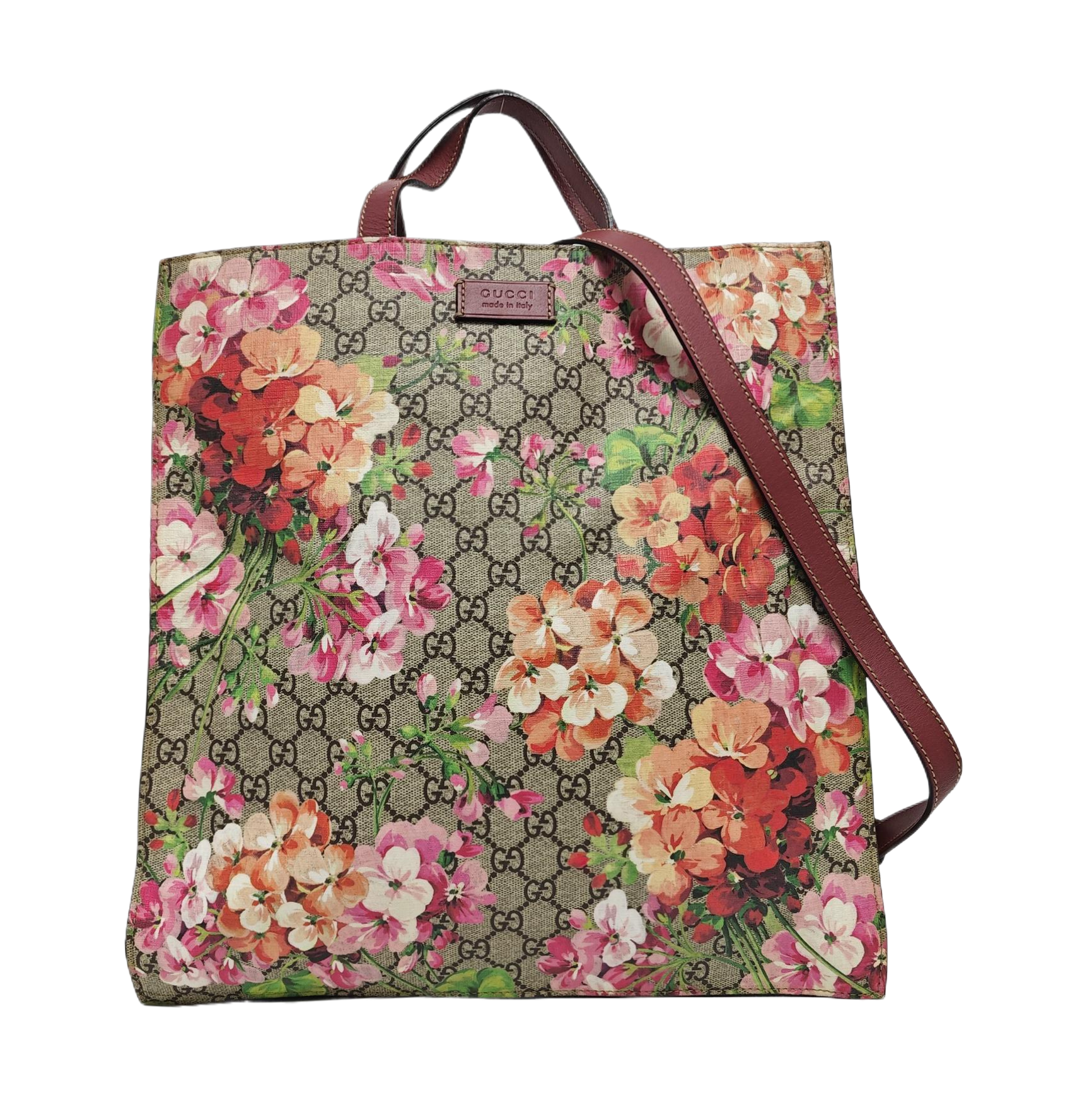 Monogram Coated Canvas Tote Bag Beige