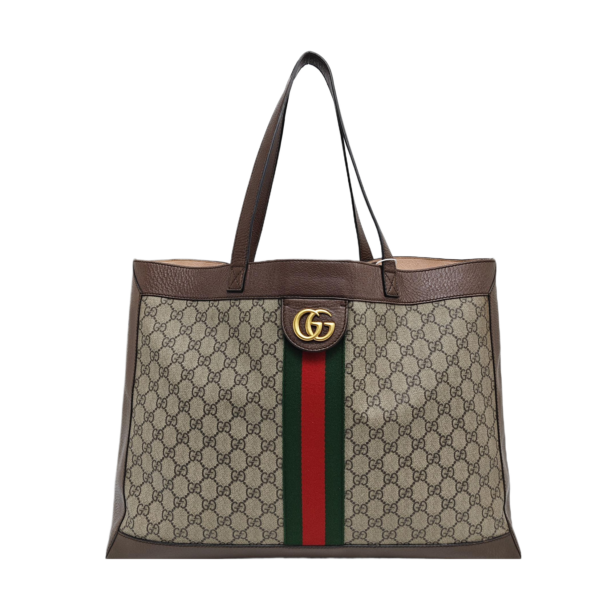 Ophidia Medium Monogram Coated Canvas Beige