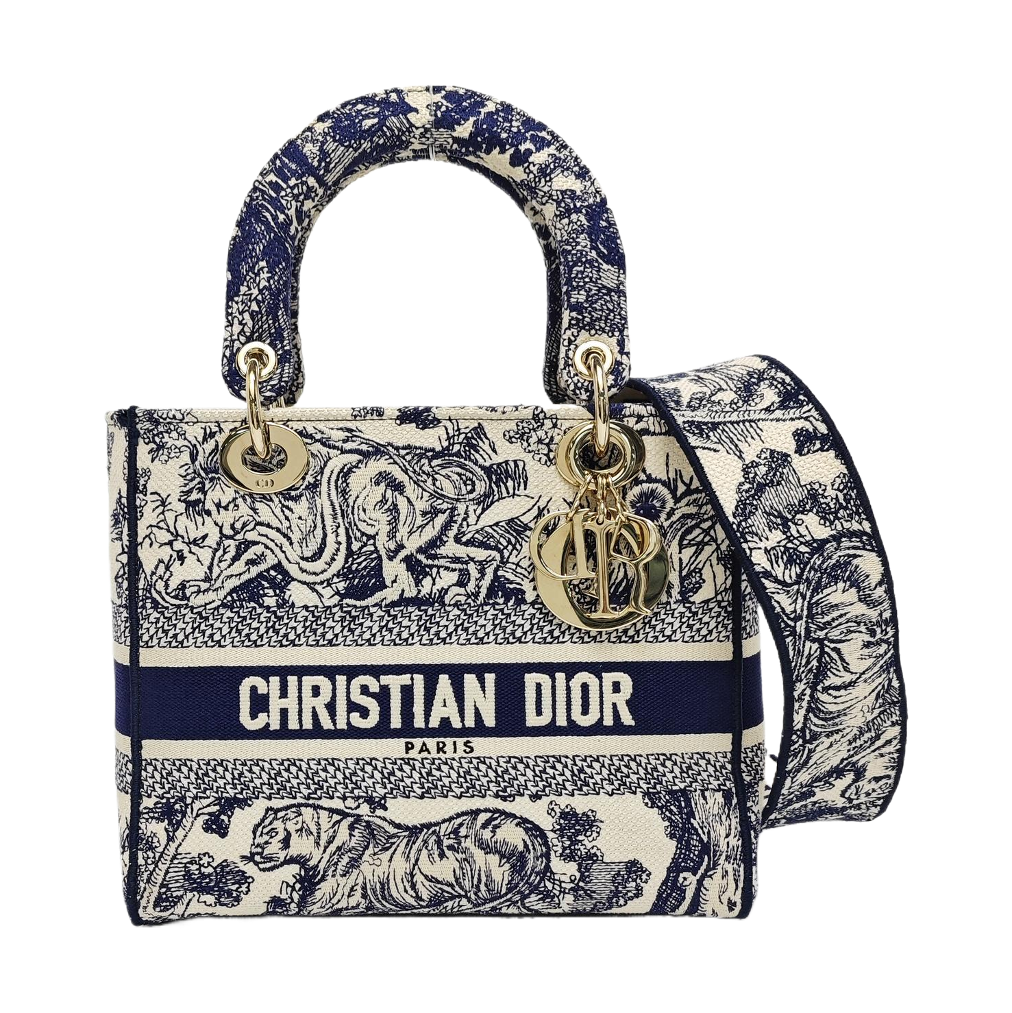 Lady D-Lite Medium Canvas Blue