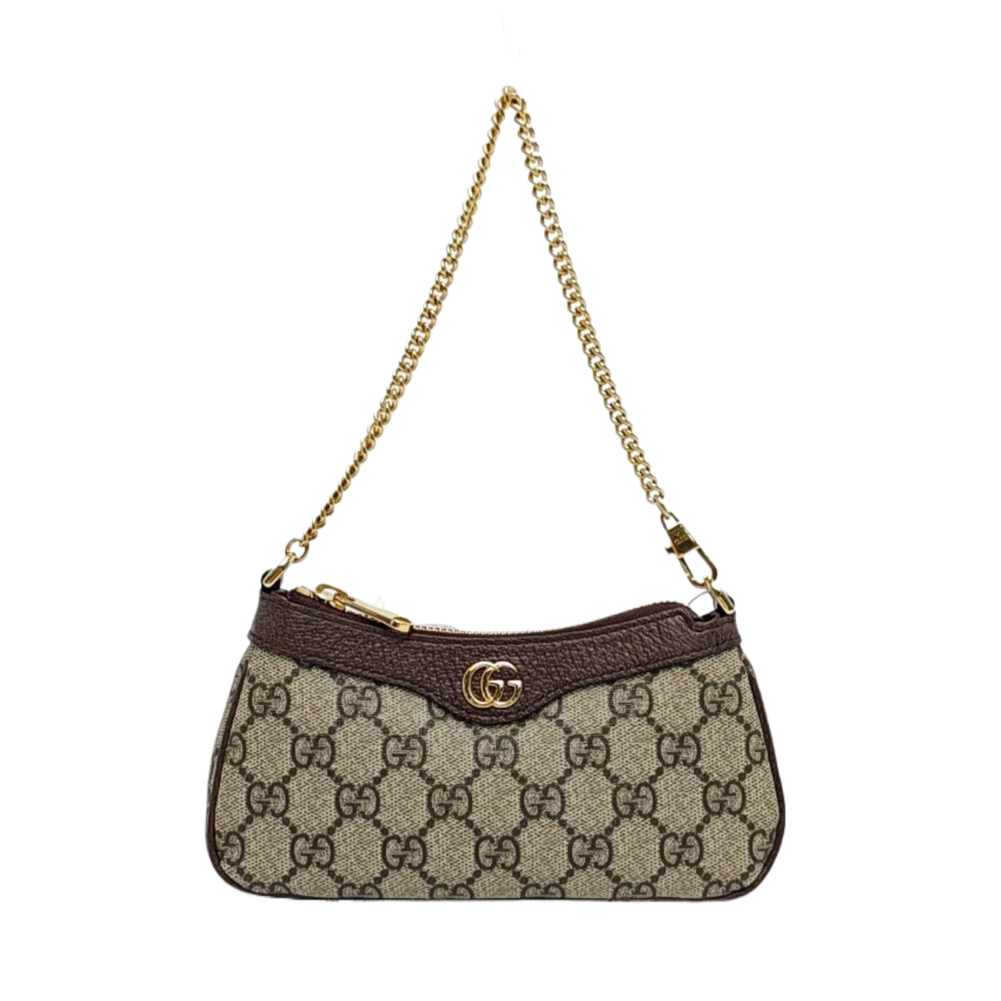 Ophidia Mini Monogram Coated Canvas Beige