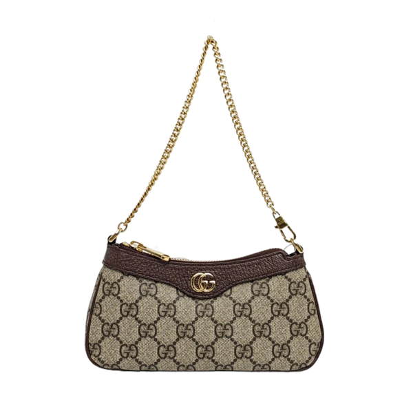 Ophidia Mini Monogram Coated Canvas Beige