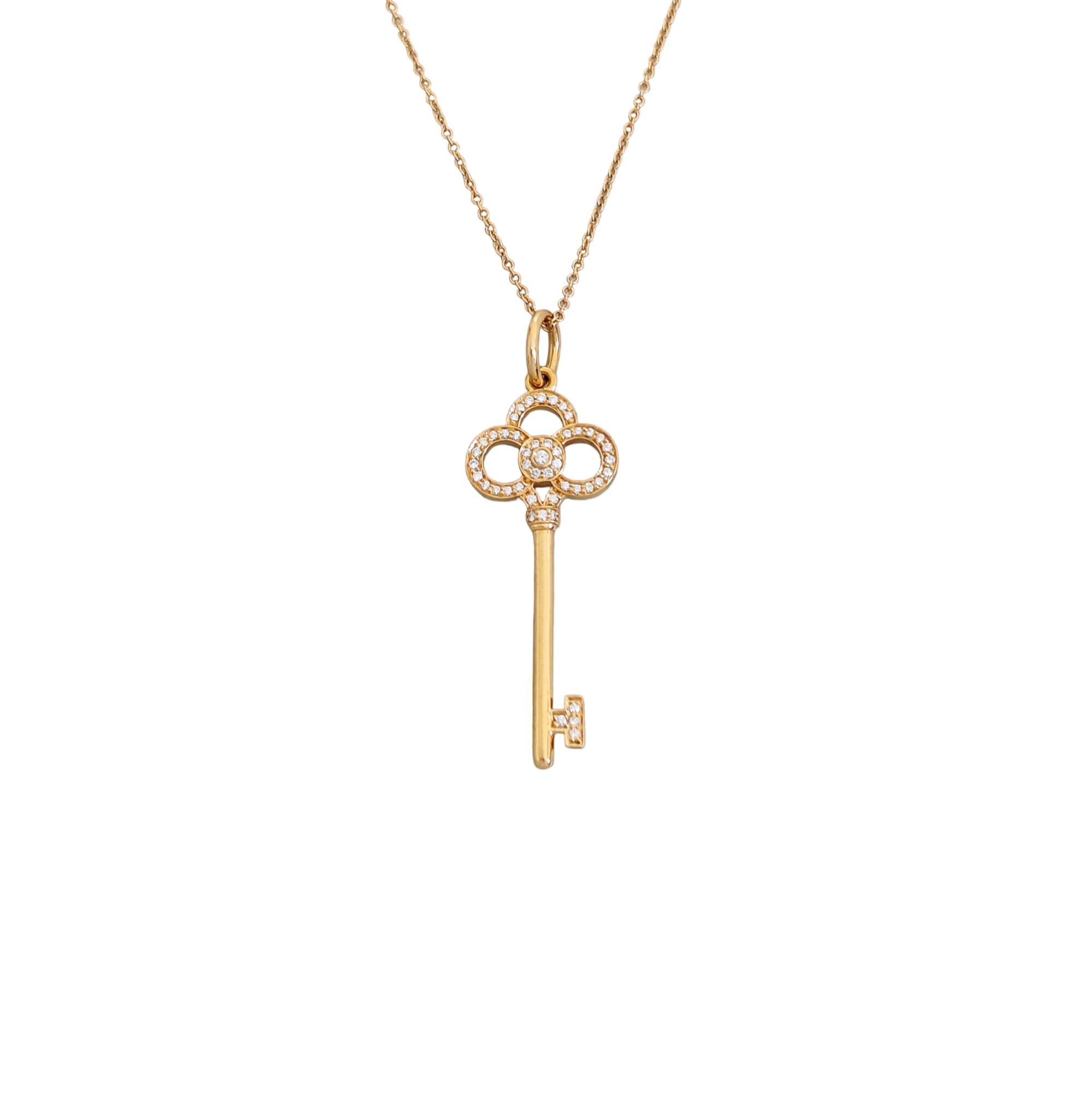 Tiffany Keys 18k Rose Gold Necklace