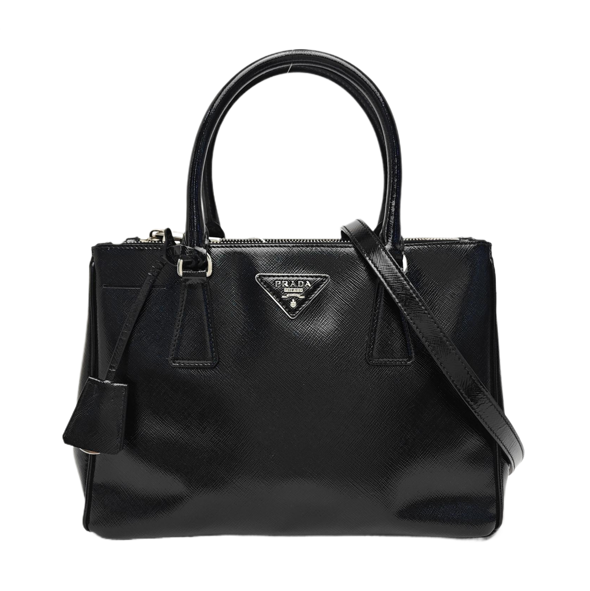 Galleria Medium Saffiano Calfskin Black