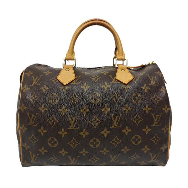 SPEEDY 30 Monogram Coated Canvas Brown