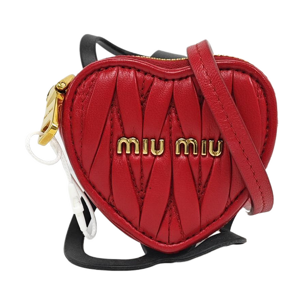 Quilted Lambskin Shoulder Bag Red