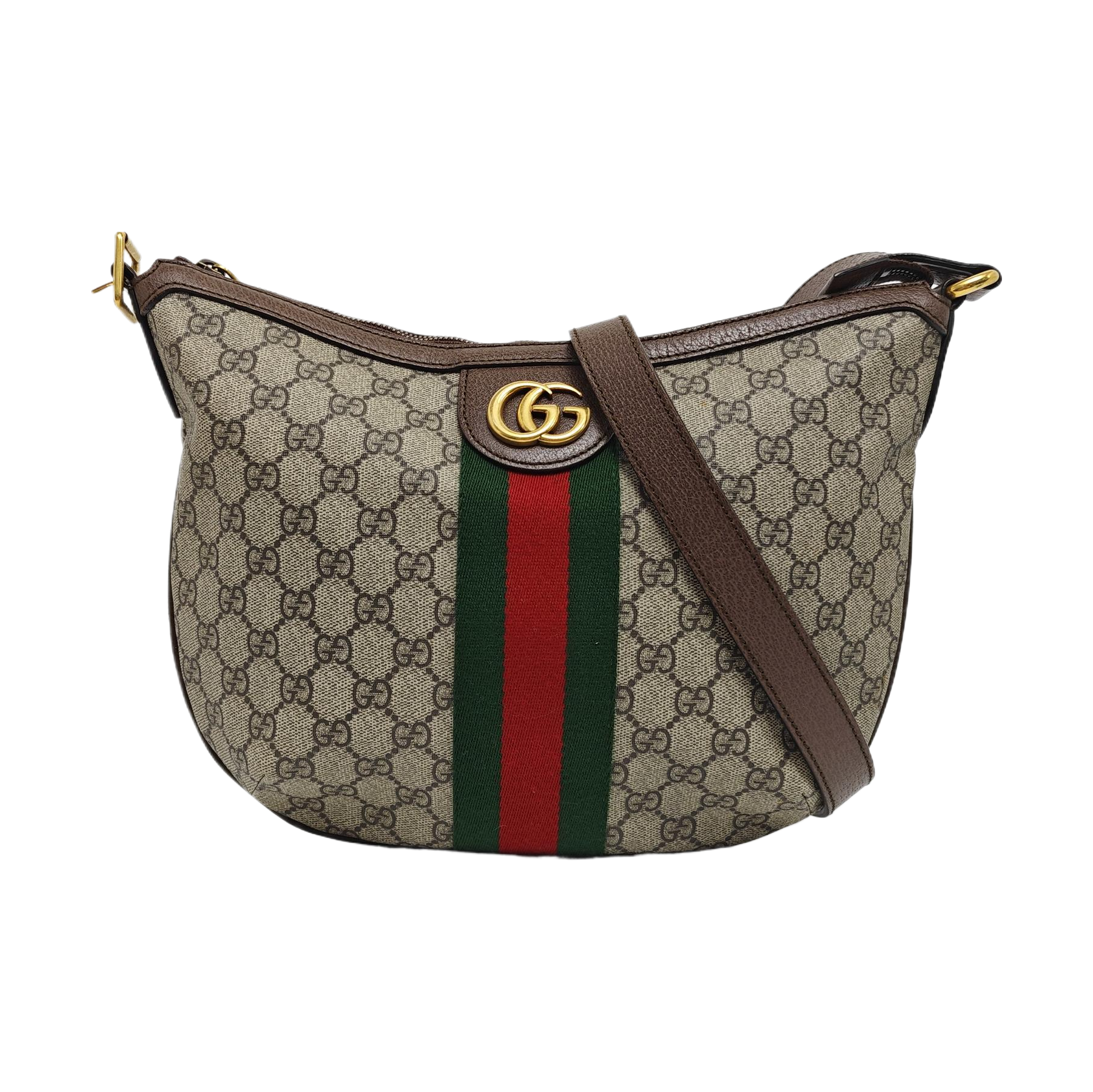 Authenticated pre-owned  Ophidia Small Monogram Coated Canvas Beige - Shoulder Bag at Looply
