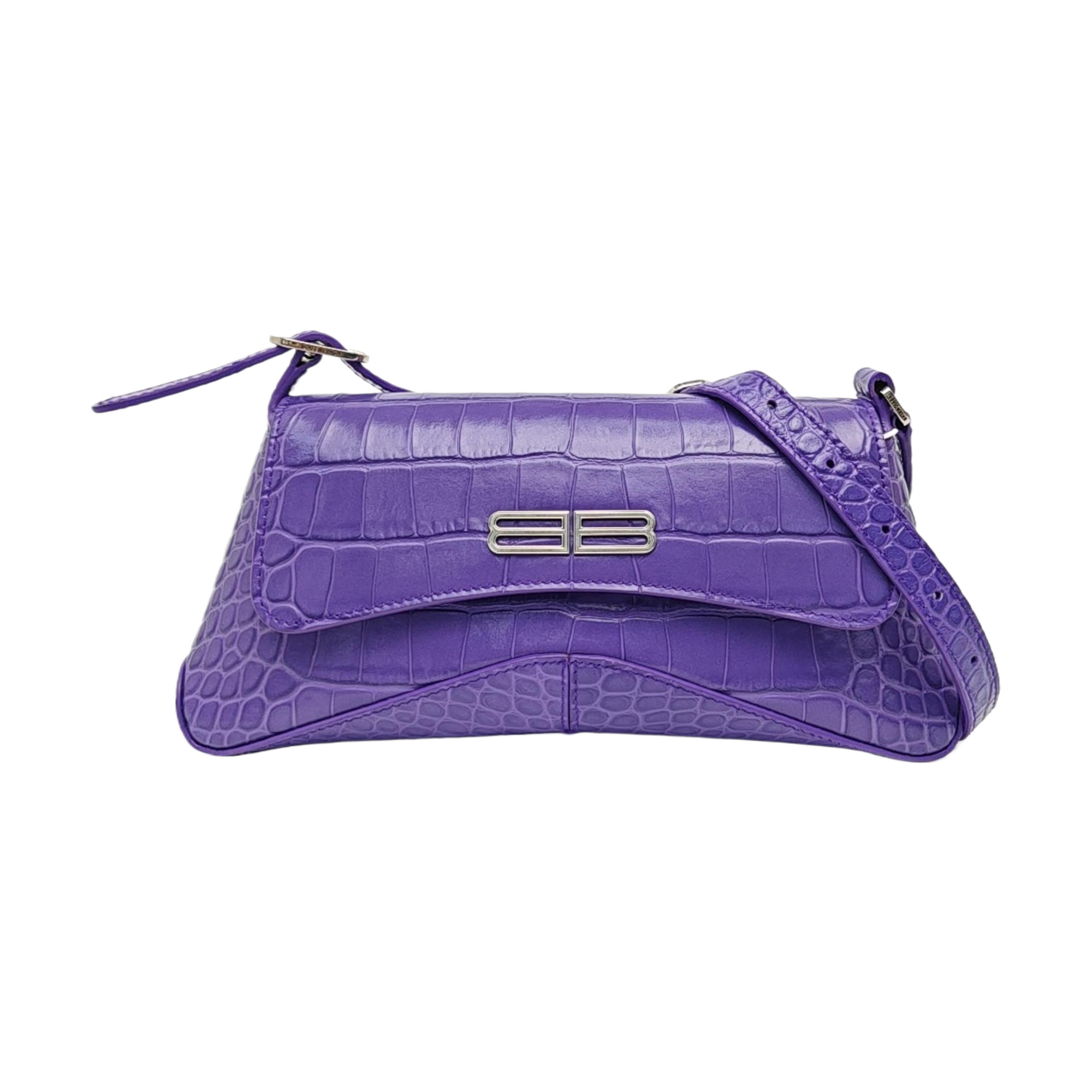 Hourglass Small Calfskin Purple