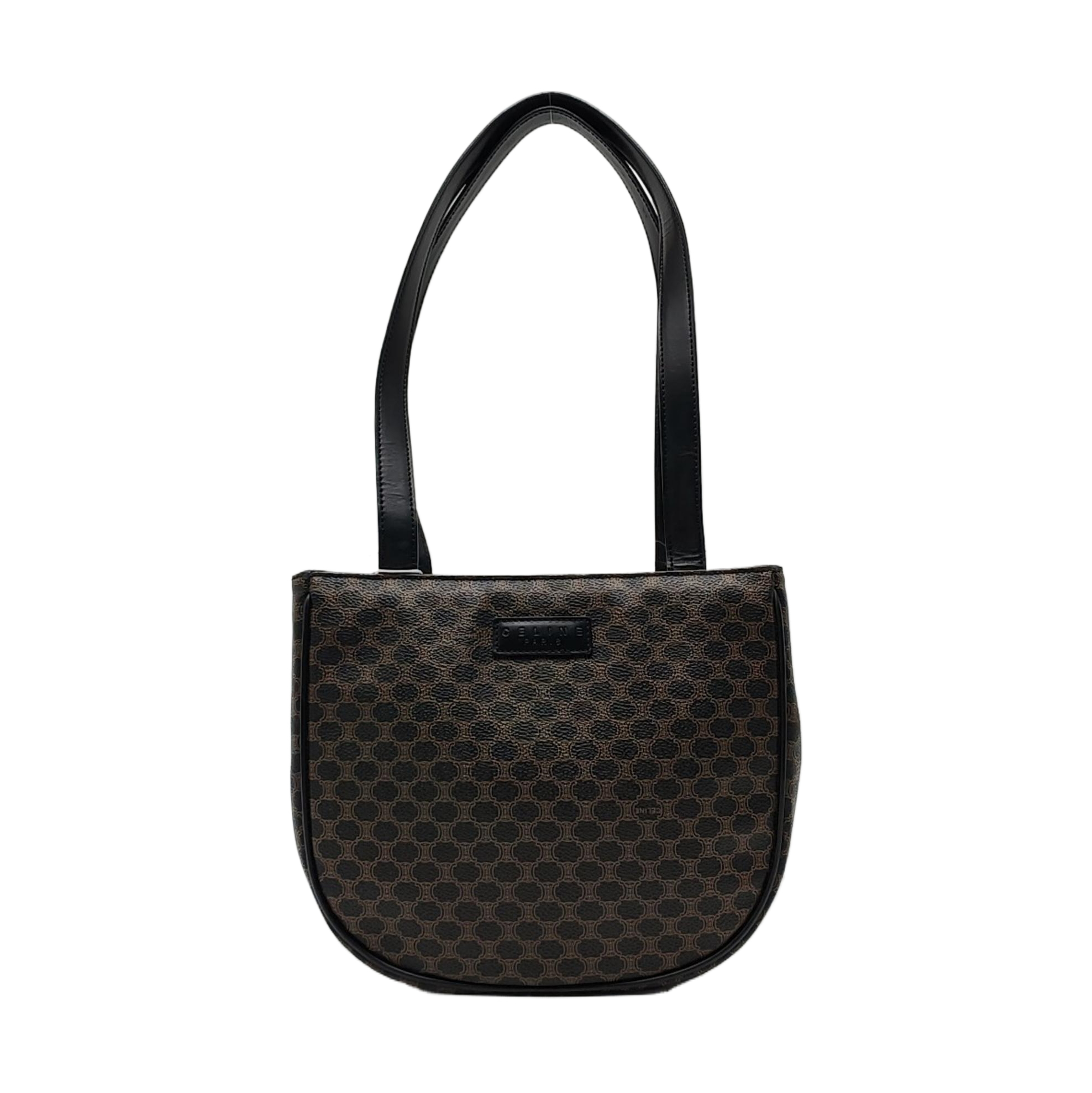 MACADAM TOP HANDLE COSMETIC BAGS Coated Canvas Black