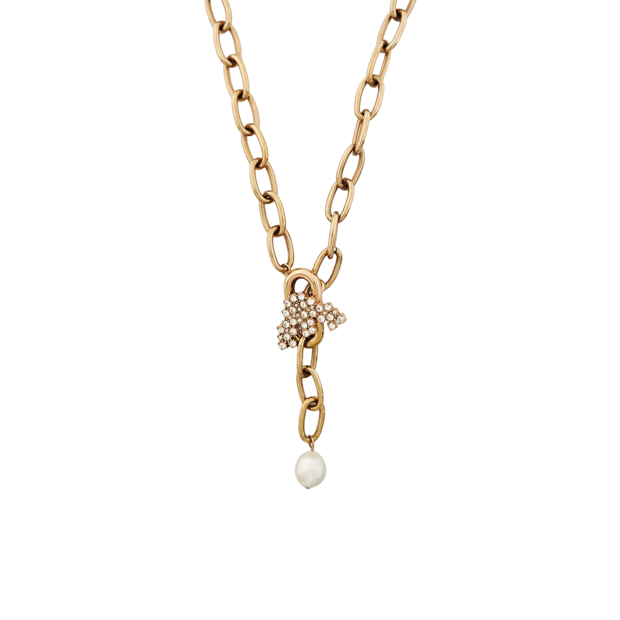 Steel Rose Gold Necklace