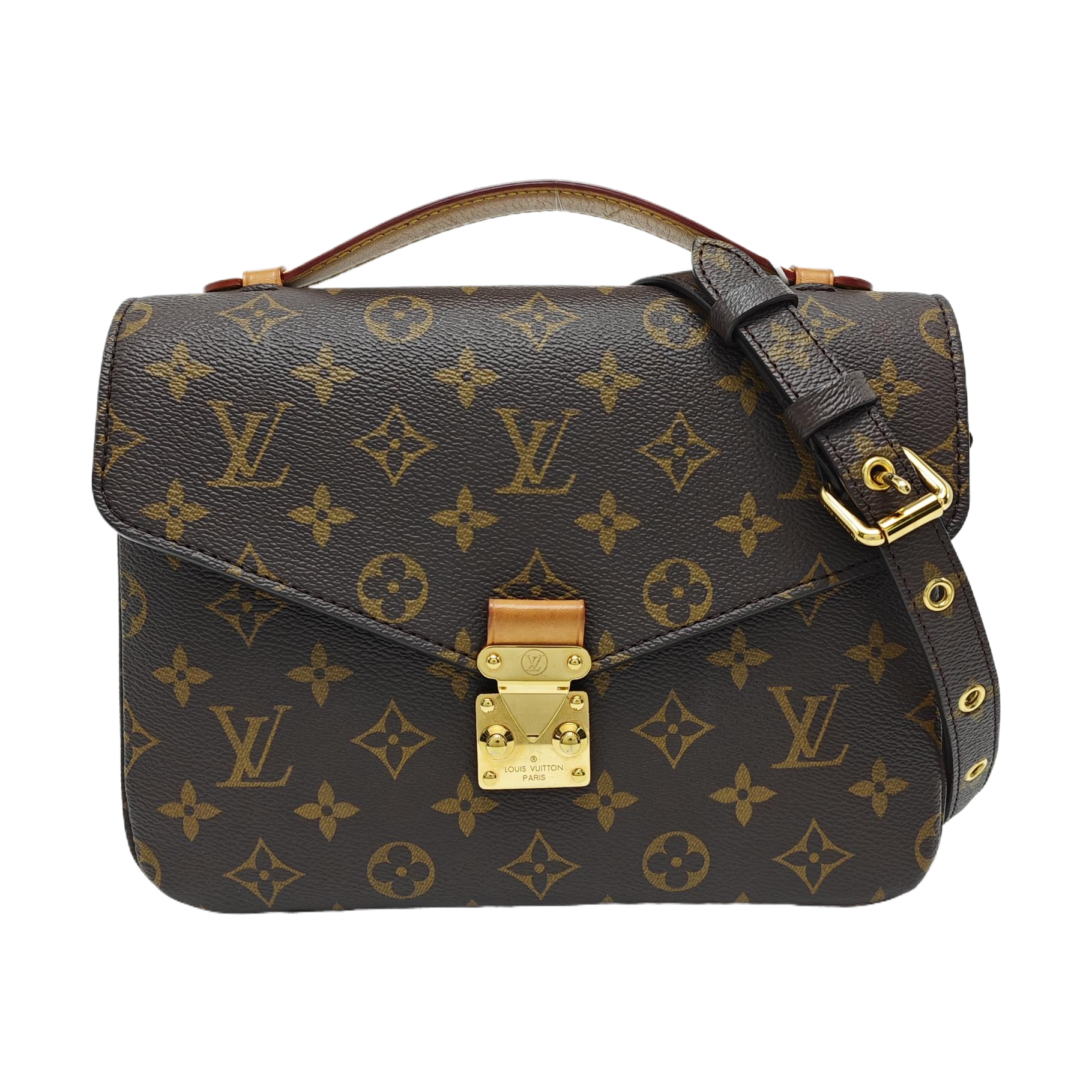 MÉTIS MM Monogram Coated Canvas Brown