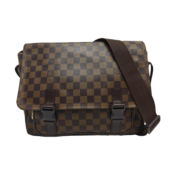 MELVILLE Damier Ebene Coated Canvas Brown