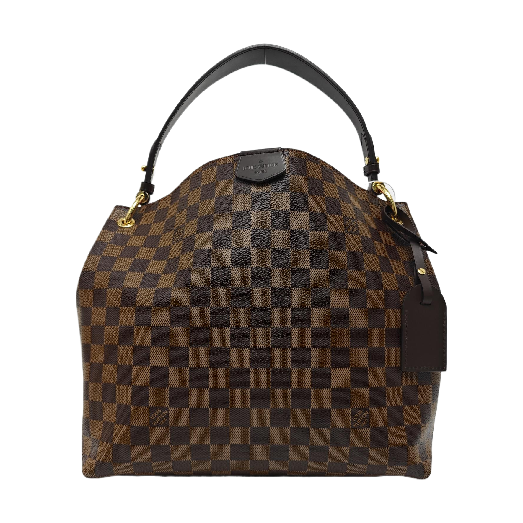 GRACEFUL PM Damier Ebene Coated Canvas Brown