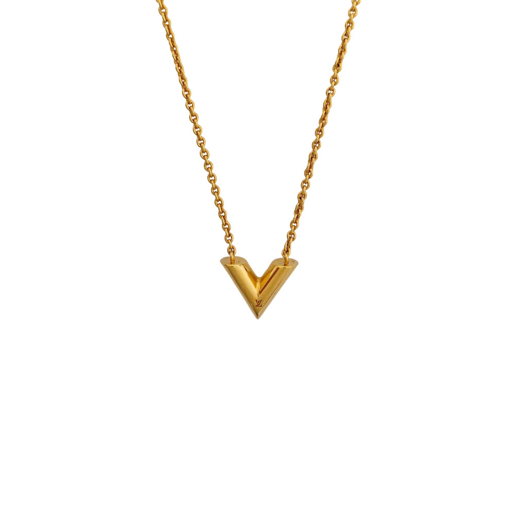 LV &amp; ME Metal Gold Necklace