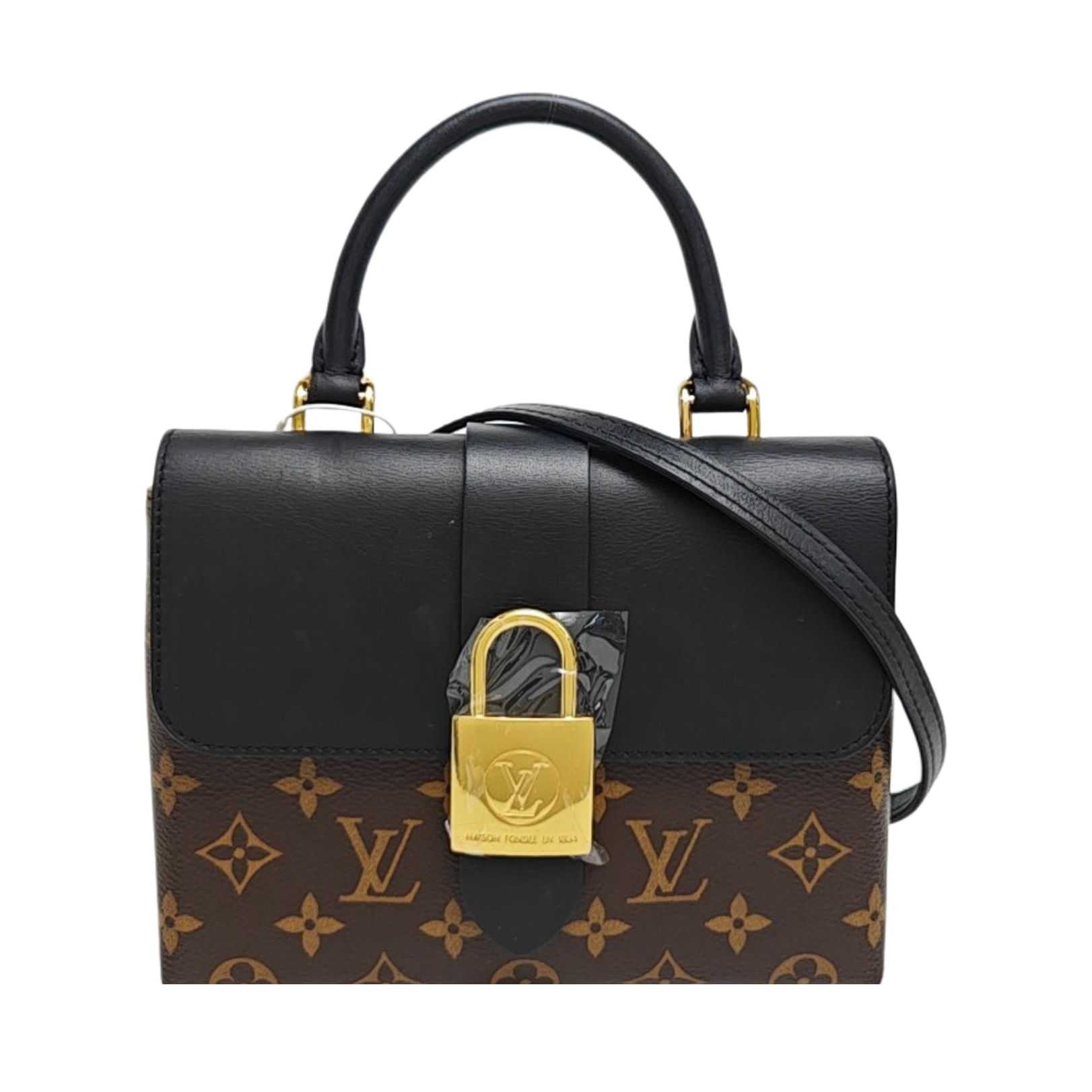 LOCKY BB Monogram Coated Canvas Brown