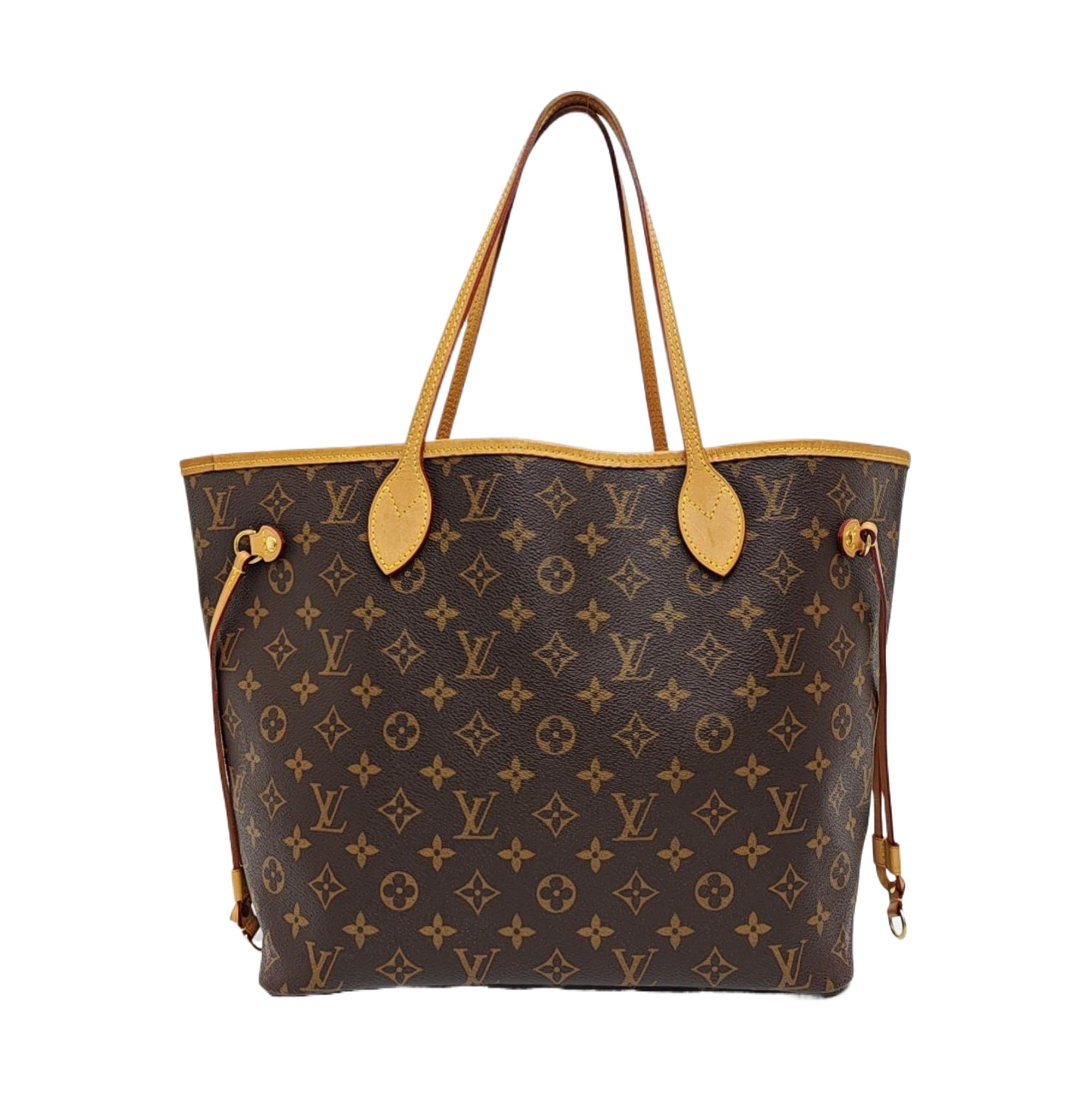 NEVERFULL MM Monogram Coated Canvas Brown