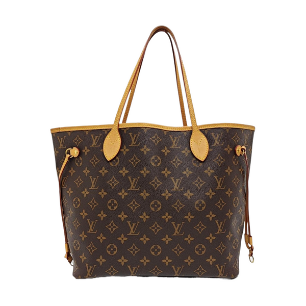 NEVERFULL MM Monogram Coated Canvas Brown