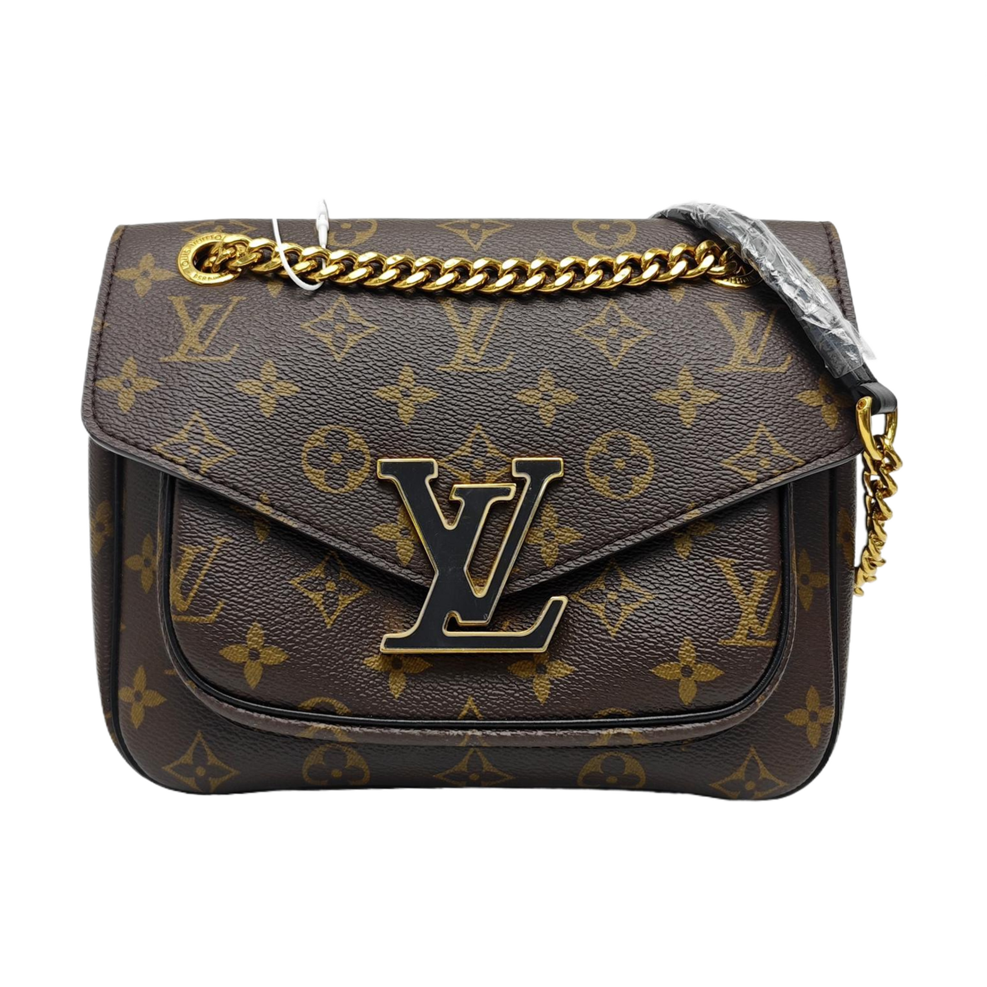 PASSY Monogram Coated Canvas Brown