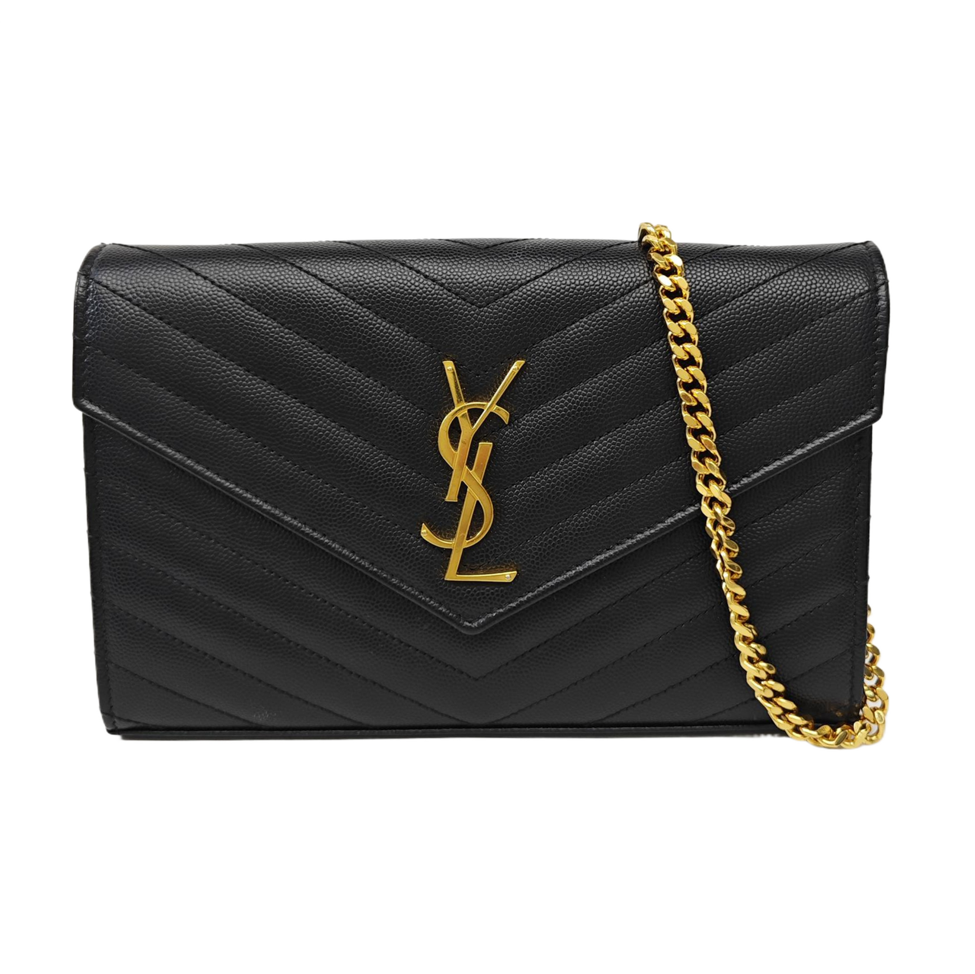 MONOGRAM Medium Chevron Calfskin Black