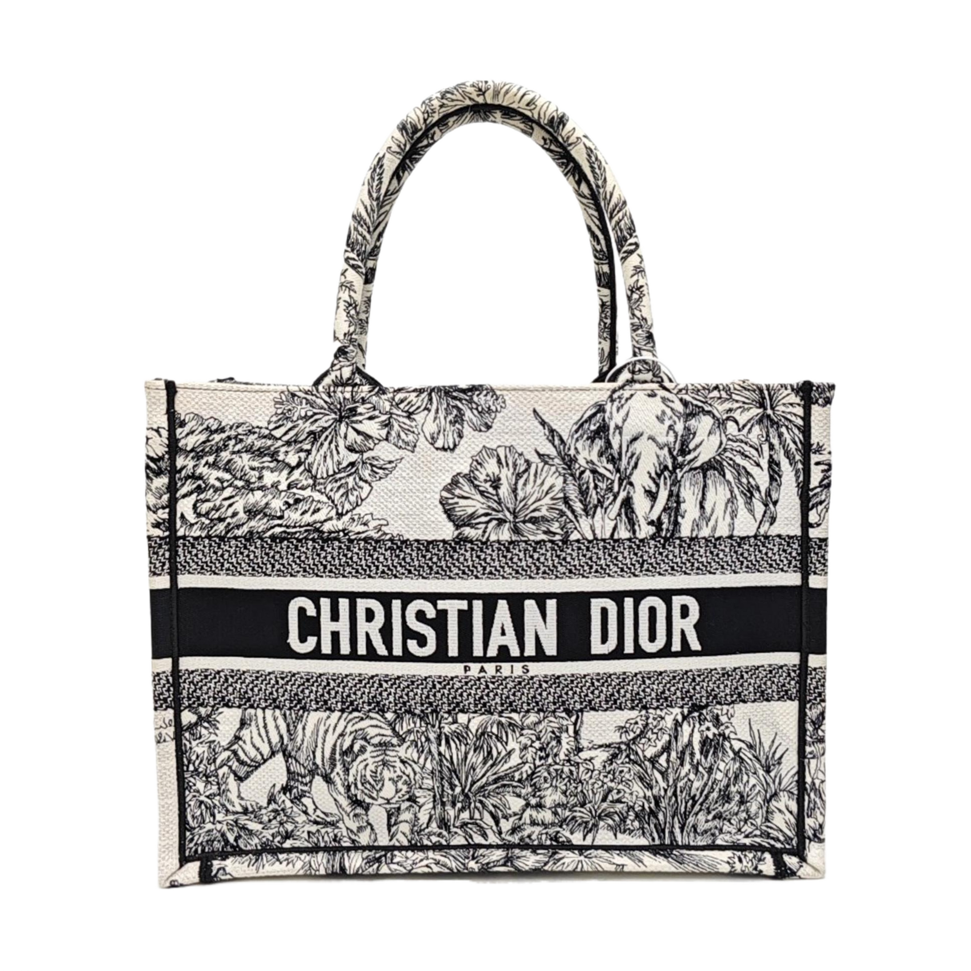 Book Tote Medium Fabric White