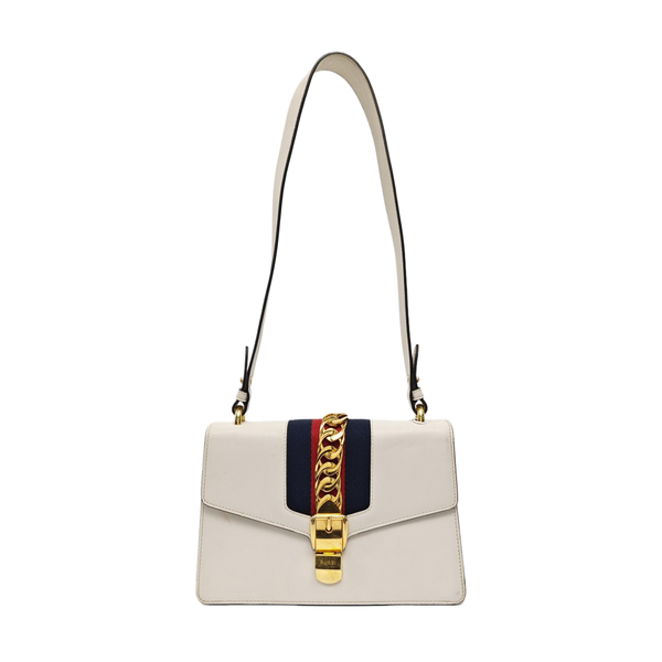Sylvie Small Calfskin White