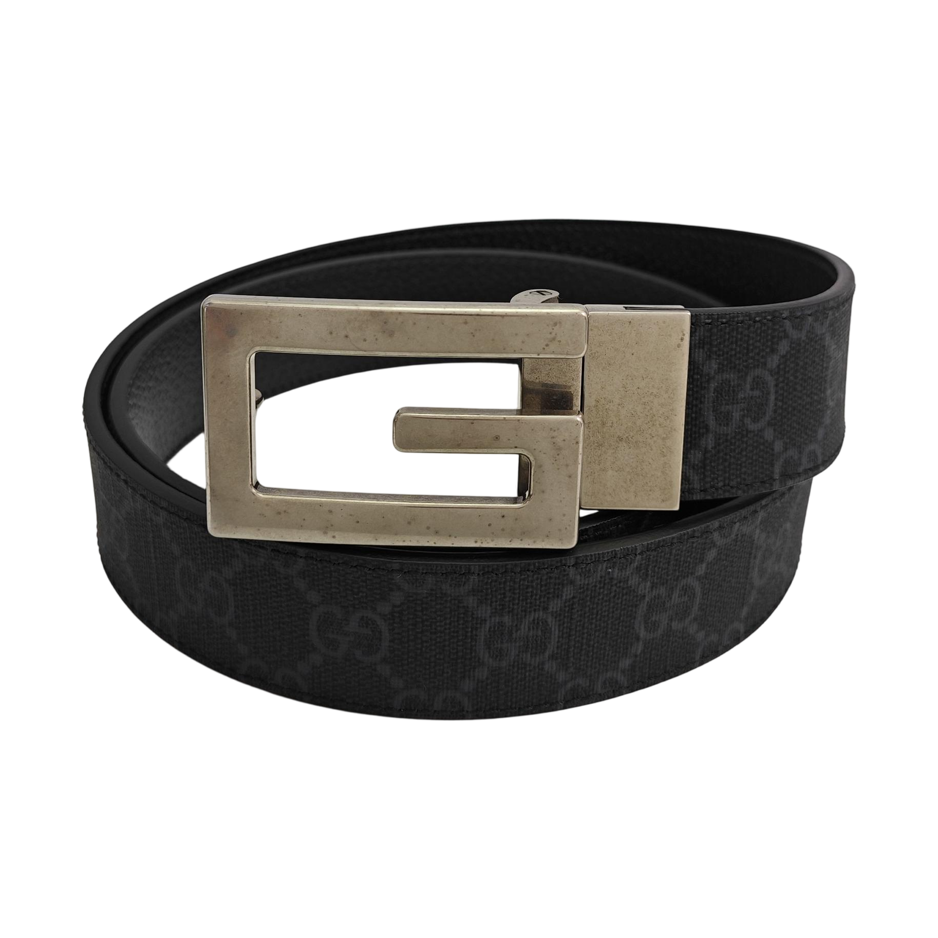 Coated Canvas Belt Black