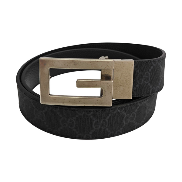 Coated Canvas Belt Black