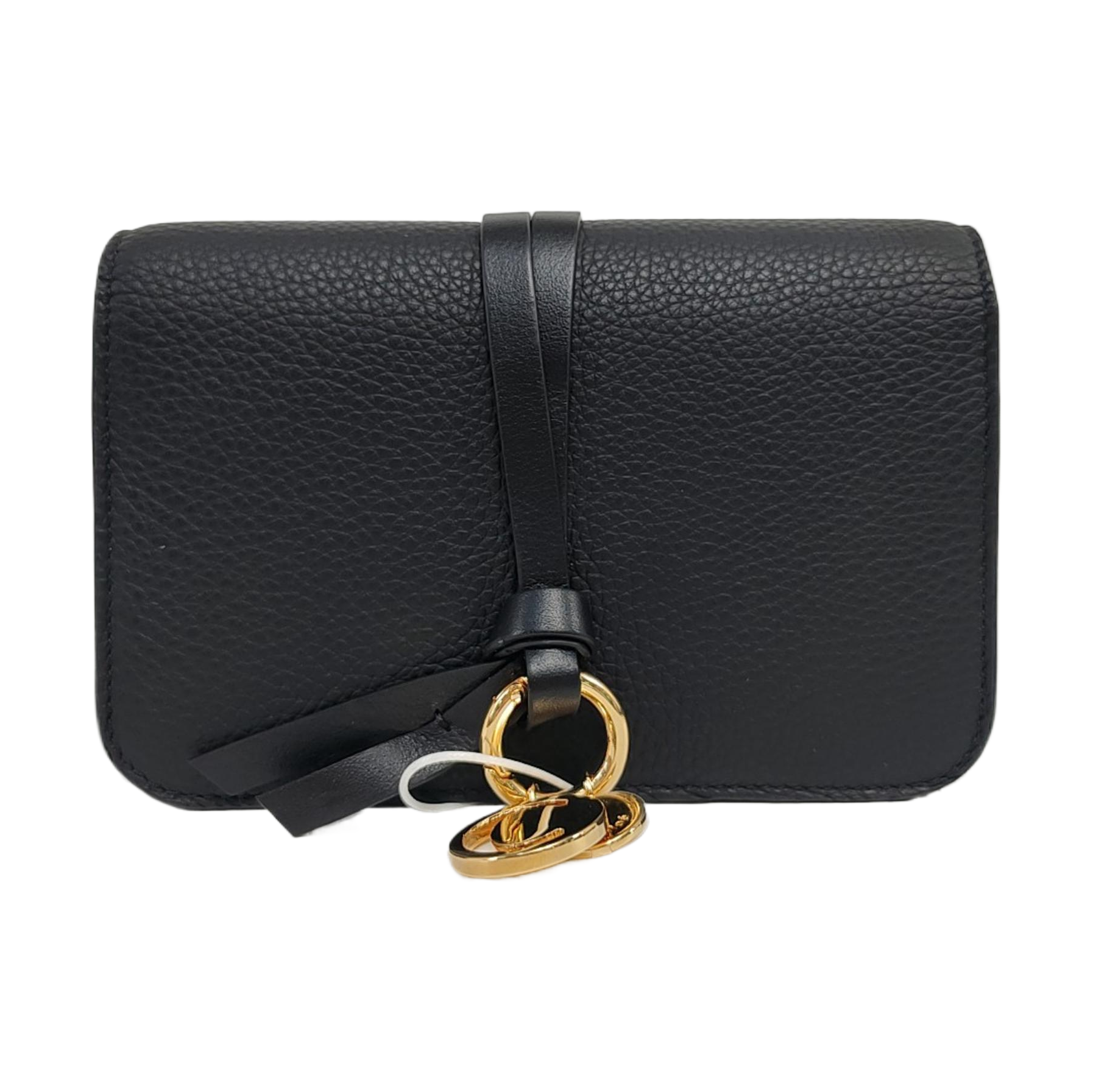 Alphabet Calfskin Black Wallet