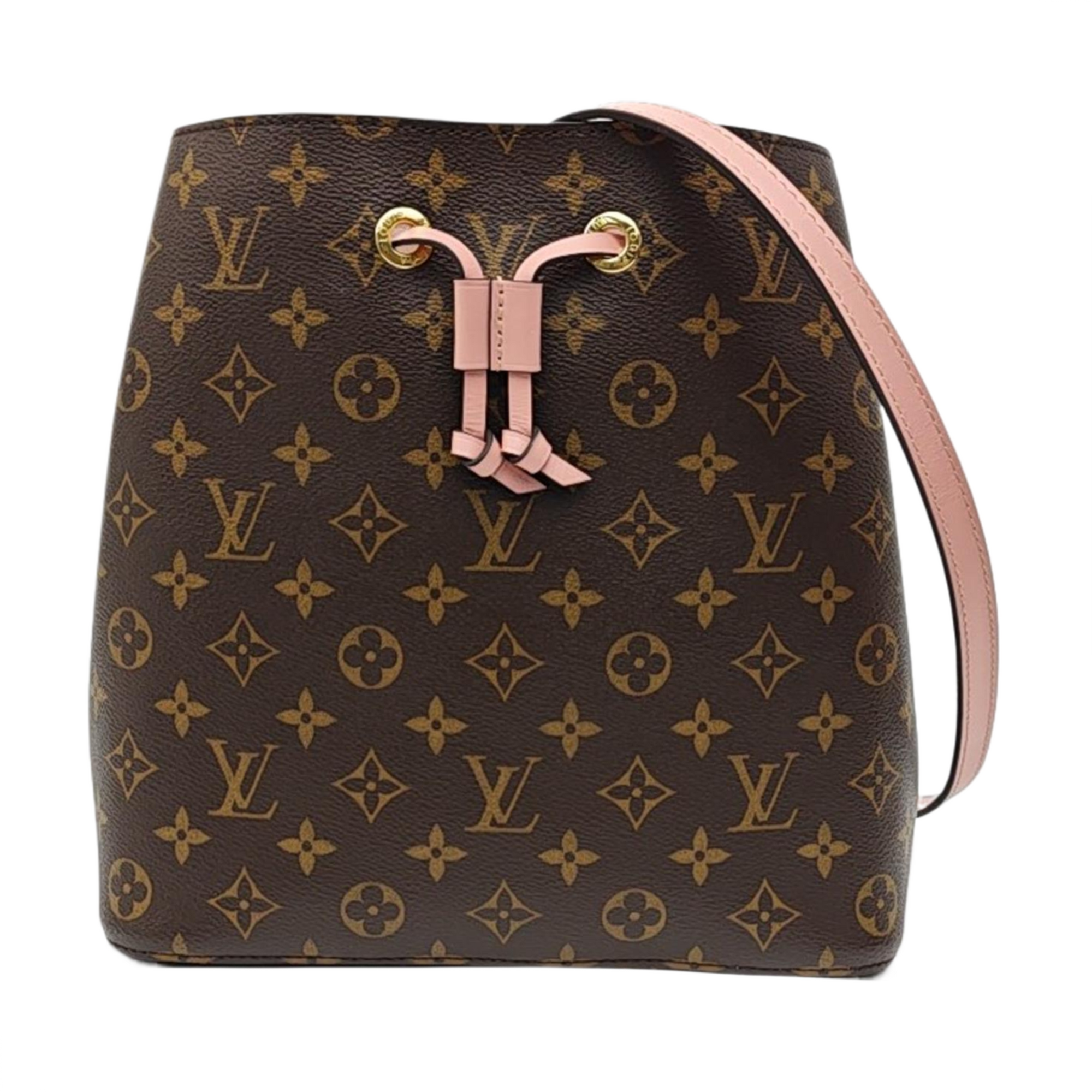 NÉONOÉ MM Monogram Coated Canvas Brown