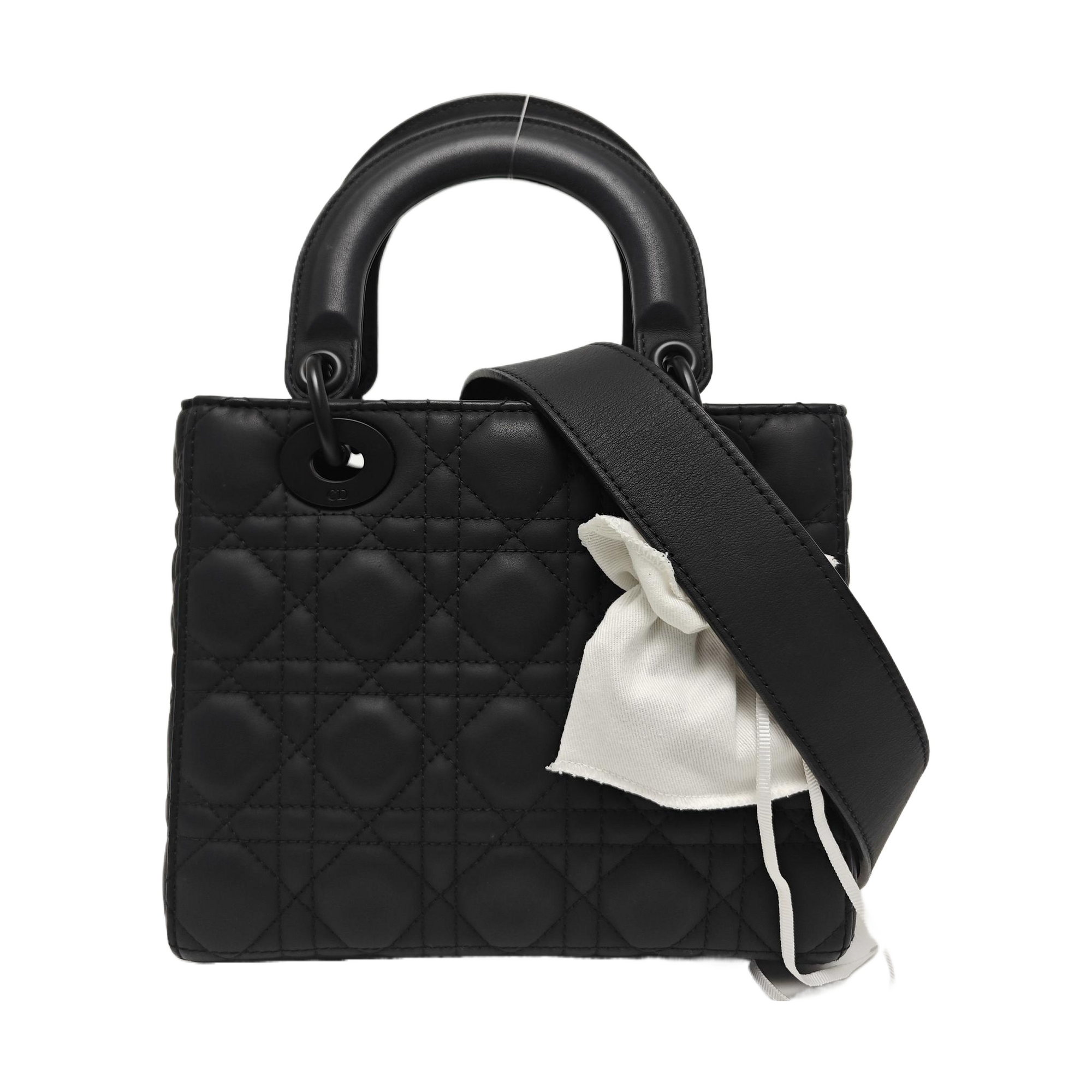 Lady Dior Small Cannage Calfskin Black