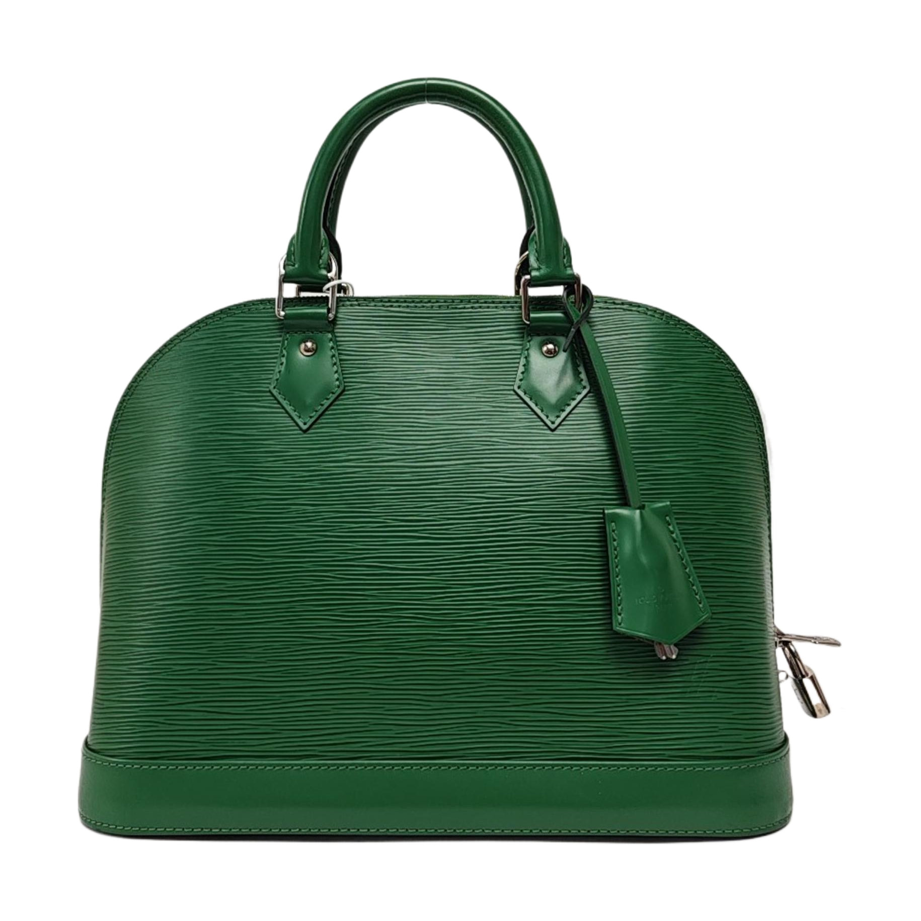 Authenticated pre-owned  ALMA PM Epi Green - Top Handle Bag at Looply