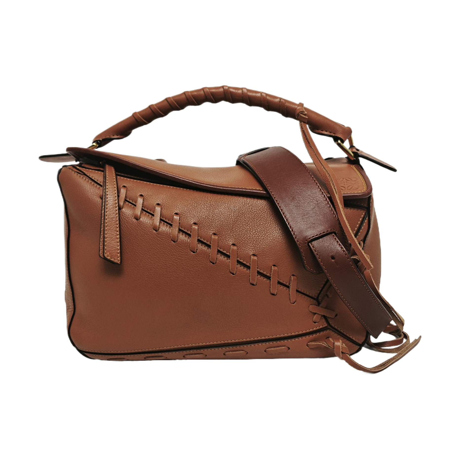 Puzzle Medium Quilted Calfskin Brown