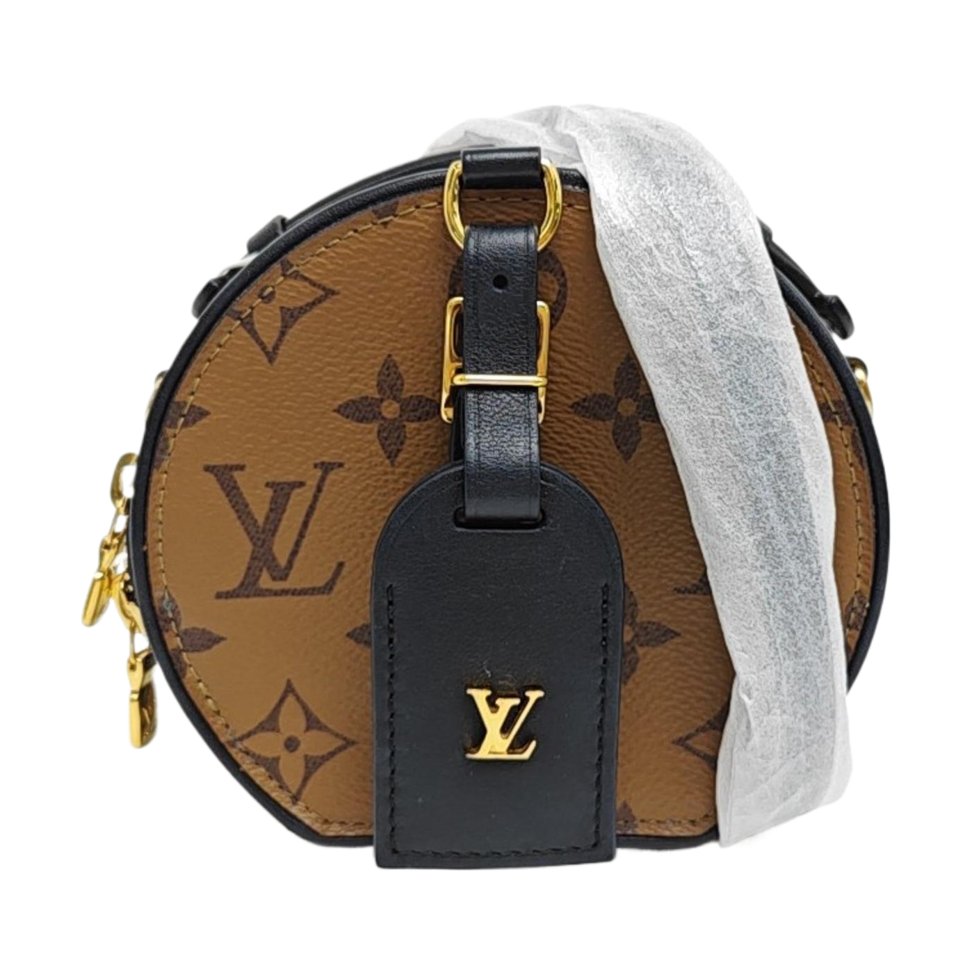 BOITE CHAPEAU Mini Monogram Coated Canvas Brown