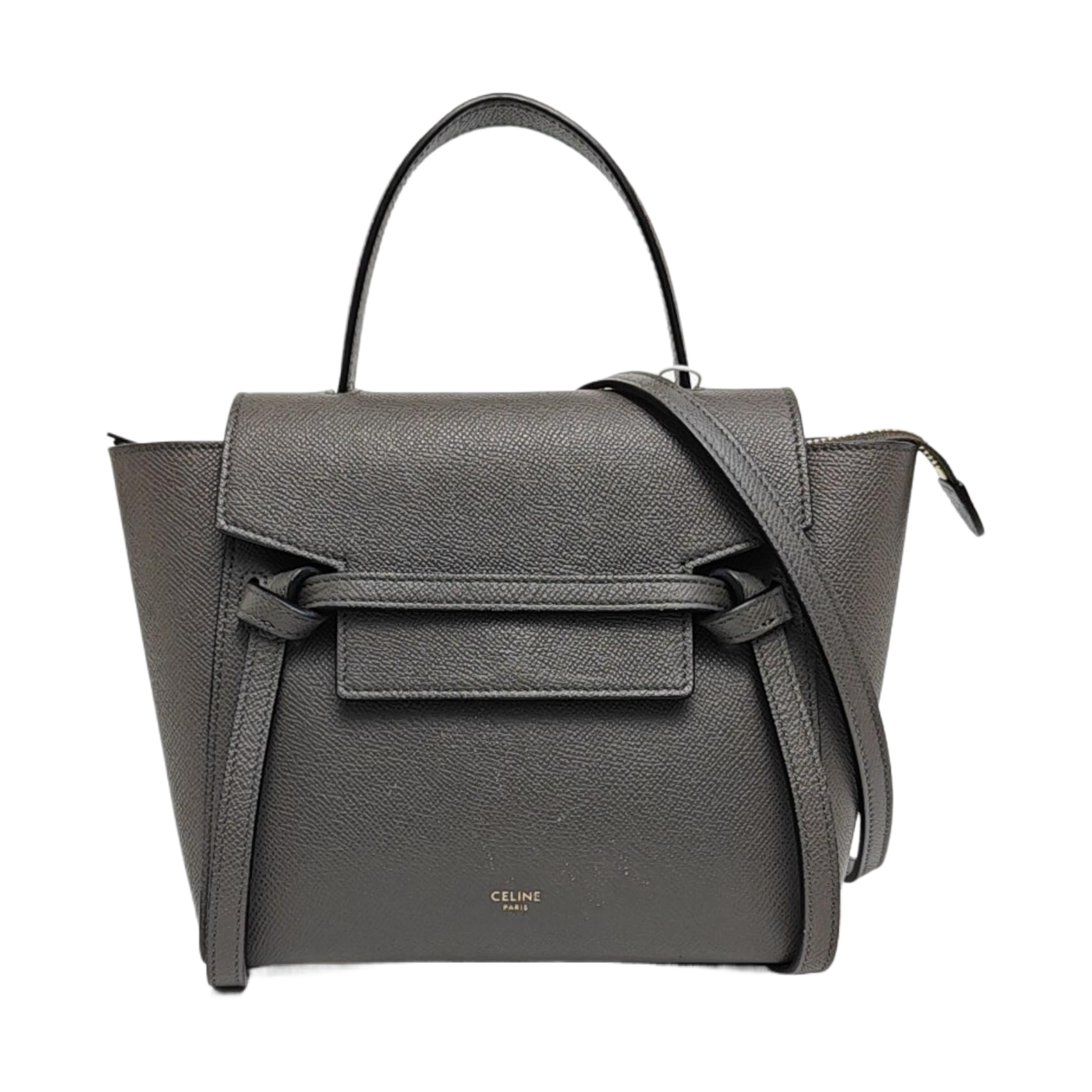 BELT Nano Calfskin Gray
