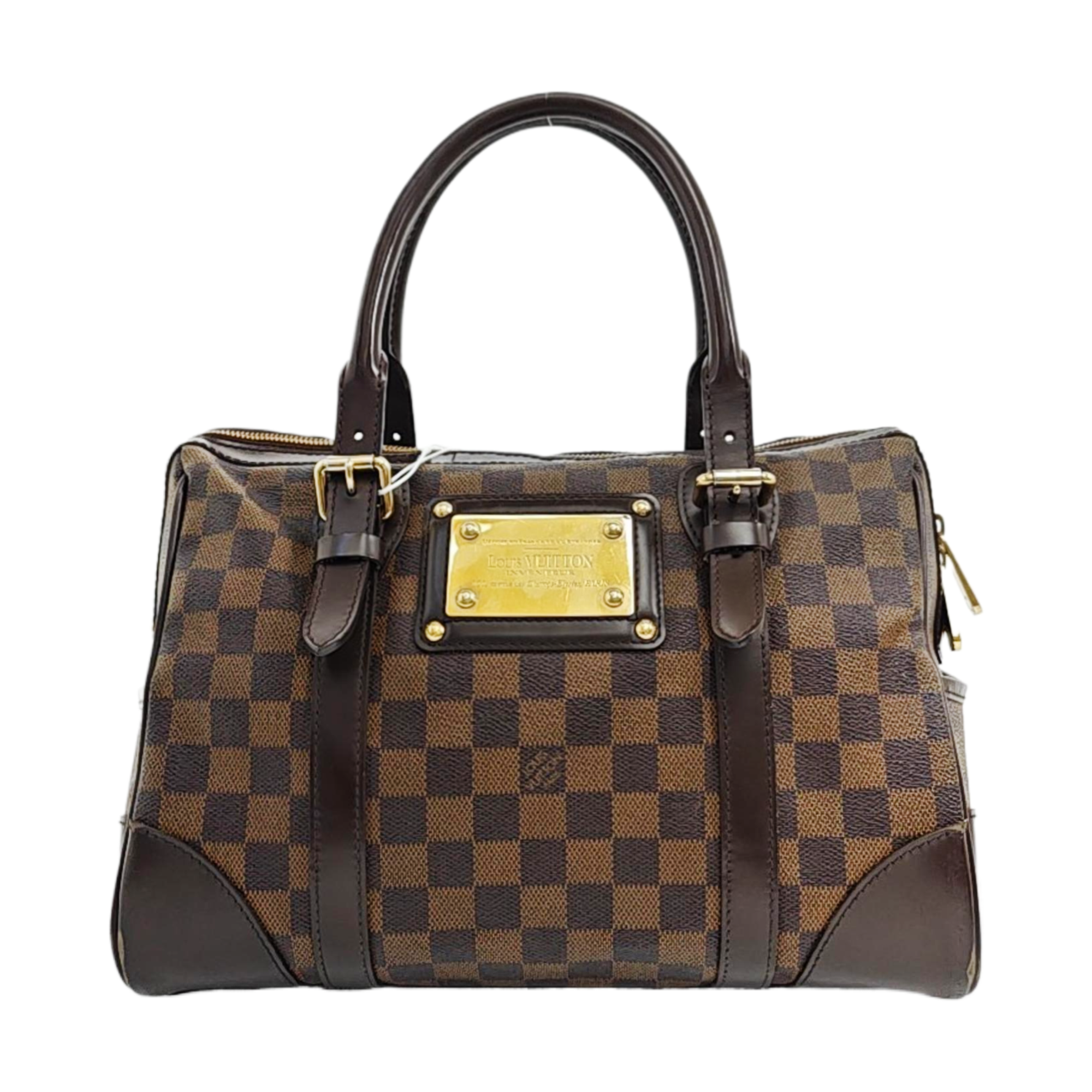 BERKELEY Damier Ebene Coated Canvas Brown