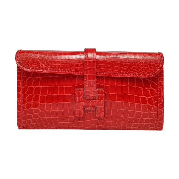 Jige 29 Shiny Porosus Crocodile Red