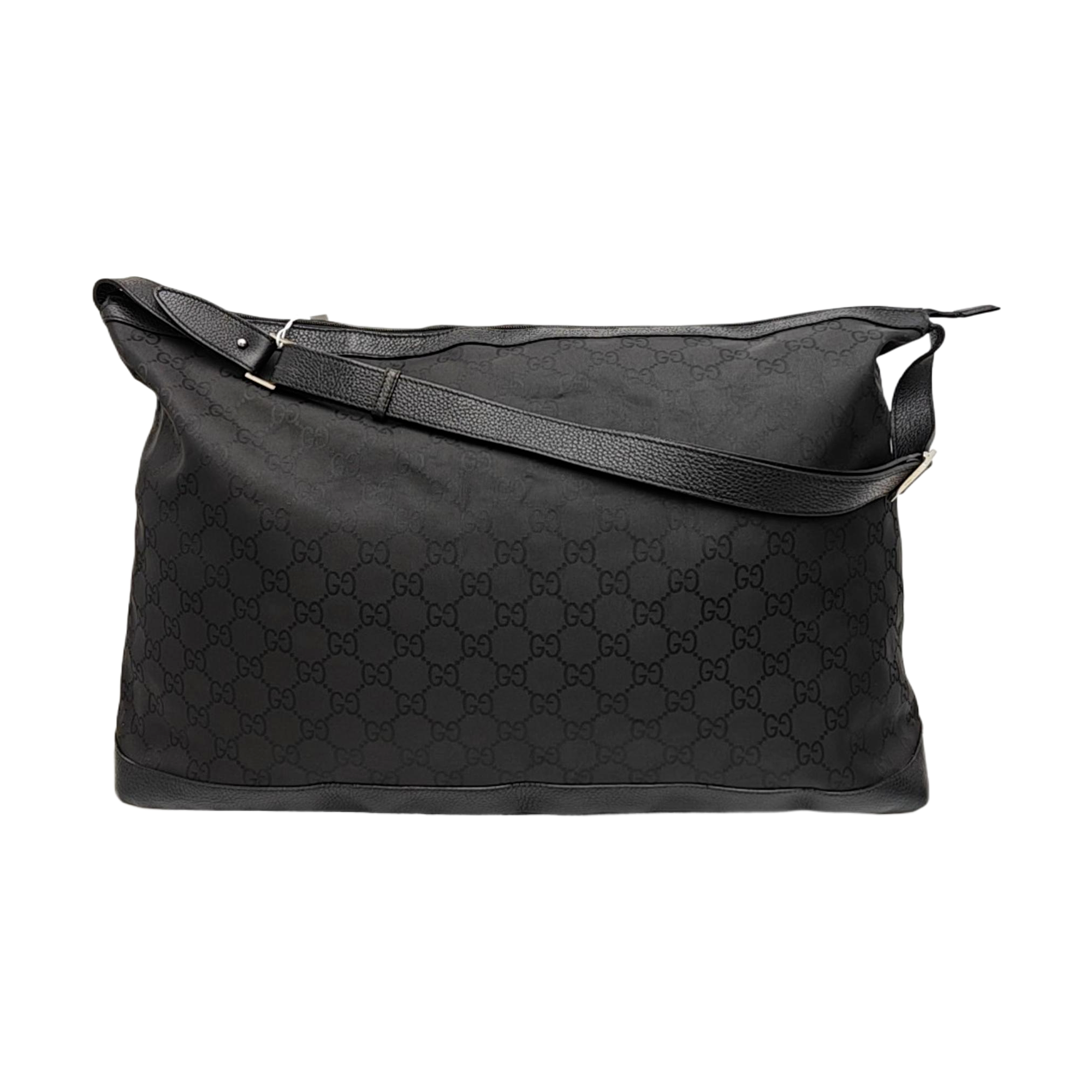 Monogram Nylon Shoulder Bag Black