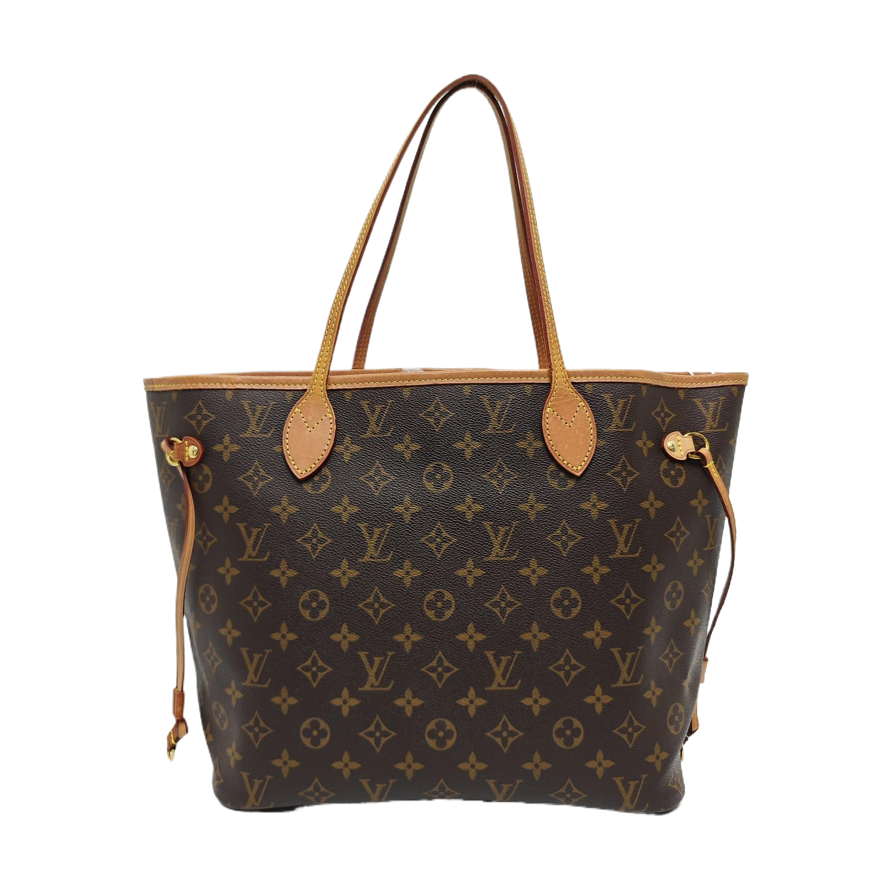 NEVERFULL MM Monogram Coated Canvas Brown